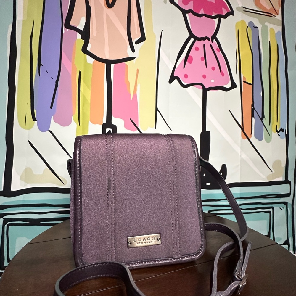 Coach Purple Neoprene Crossbody Bag